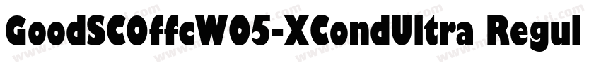 GoodSCOffcW05-XCondUltra Regular字体转换